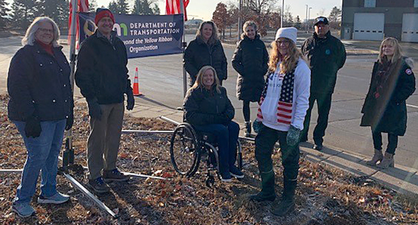 Photo: MnDOT staff at 34th ID sendoff.